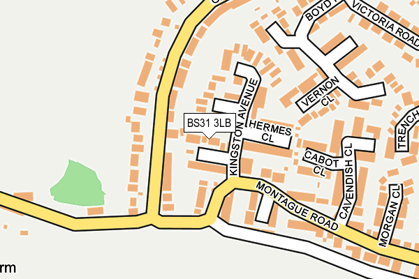 BS31 3LB map - OS OpenMap – Local (Ordnance Survey)