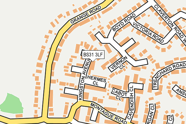 BS31 3LF map - OS OpenMap – Local (Ordnance Survey)