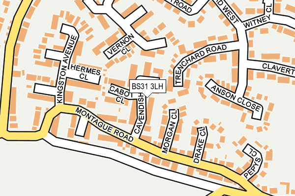 BS31 3LH map - OS OpenMap – Local (Ordnance Survey)