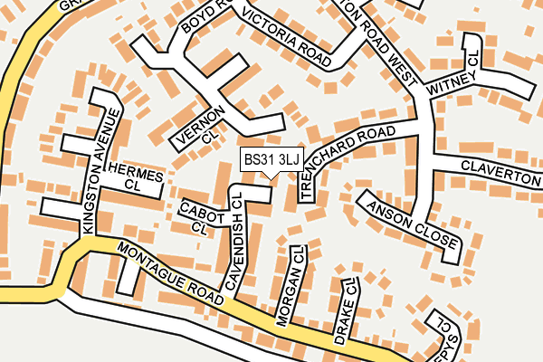 BS31 3LJ map - OS OpenMap – Local (Ordnance Survey)