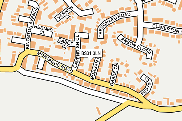 BS31 3LN map - OS OpenMap – Local (Ordnance Survey)