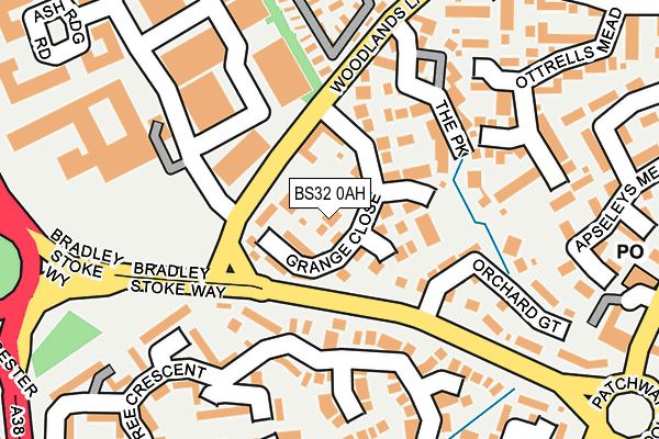 BS32 0AH map - OS OpenMap – Local (Ordnance Survey)