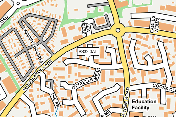BS32 0AL map - OS OpenMap – Local (Ordnance Survey)