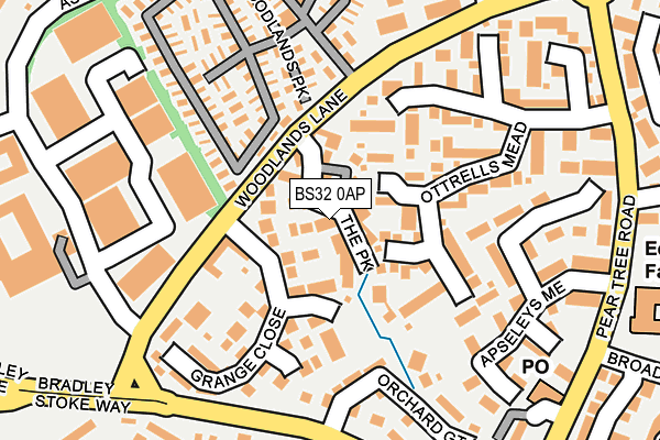BS32 0AP map - OS OpenMap – Local (Ordnance Survey)