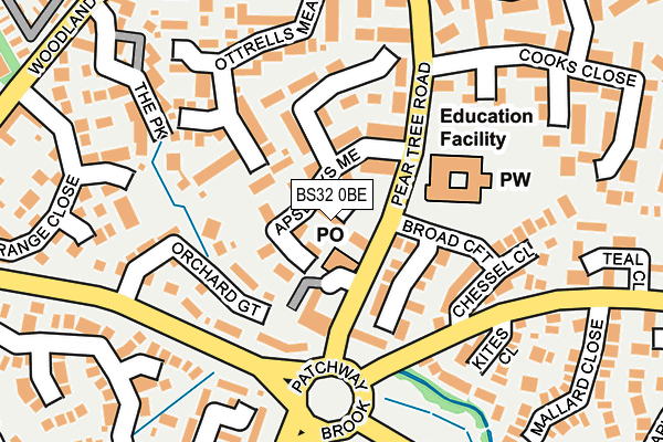 BS32 0BE map - OS OpenMap – Local (Ordnance Survey)