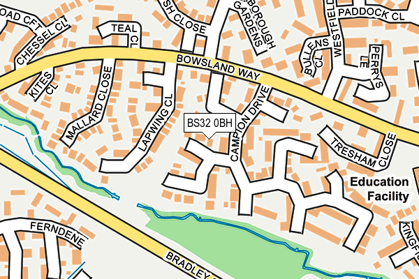 BS32 0BH map - OS OpenMap – Local (Ordnance Survey)