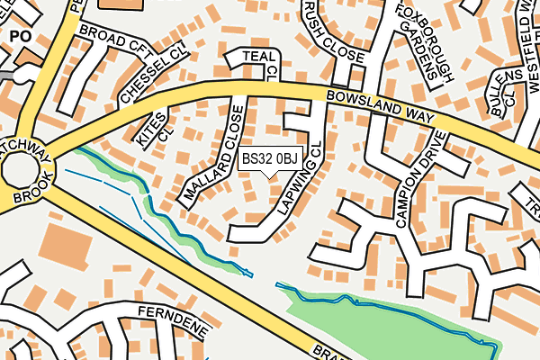 BS32 0BJ map - OS OpenMap – Local (Ordnance Survey)