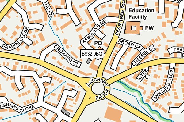 BS32 0BQ map - OS OpenMap – Local (Ordnance Survey)