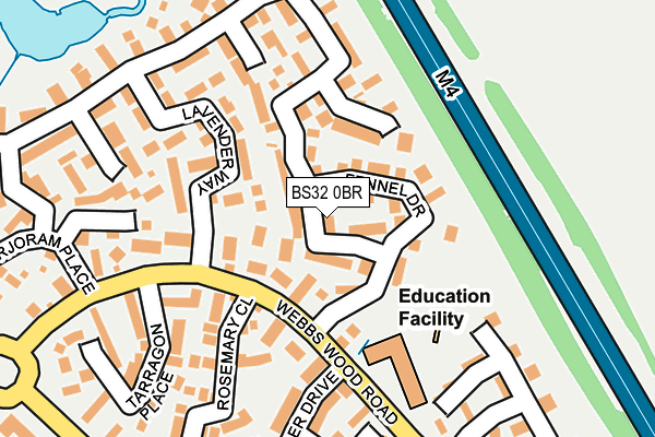 BS32 0BR map - OS OpenMap – Local (Ordnance Survey)
