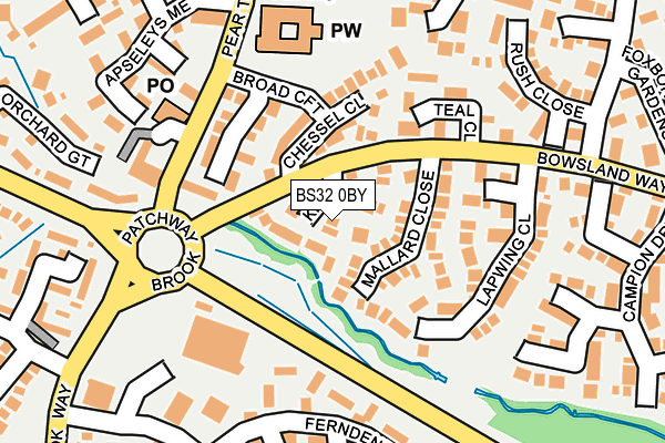 BS32 0BY map - OS OpenMap – Local (Ordnance Survey)