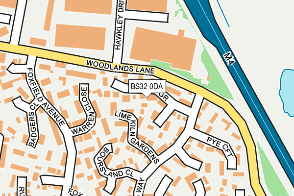 BS32 0DA map - OS OpenMap – Local (Ordnance Survey)