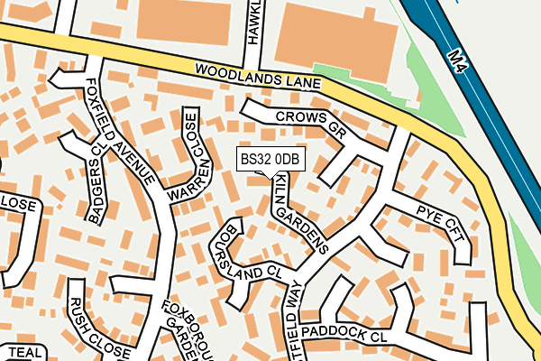 BS32 0DB map - OS OpenMap – Local (Ordnance Survey)
