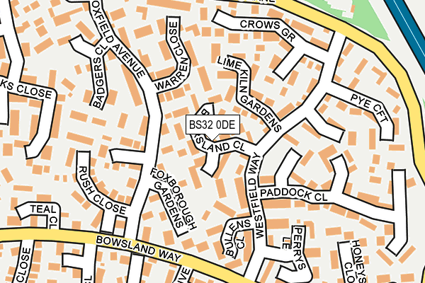 BS32 0DE map - OS OpenMap – Local (Ordnance Survey)