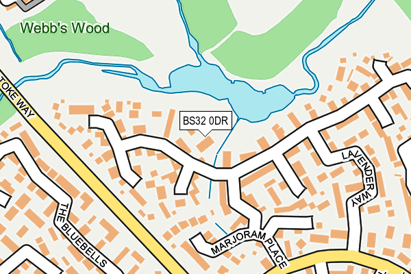 BS32 0DR map - OS OpenMap – Local (Ordnance Survey)