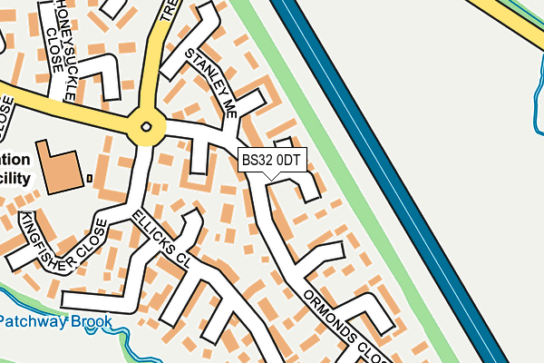 BS32 0DT map - OS OpenMap – Local (Ordnance Survey)