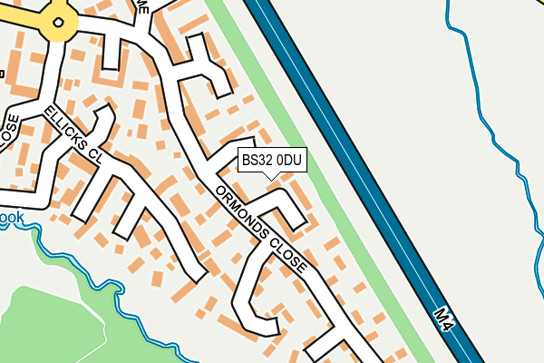 BS32 0DU map - OS OpenMap – Local (Ordnance Survey)