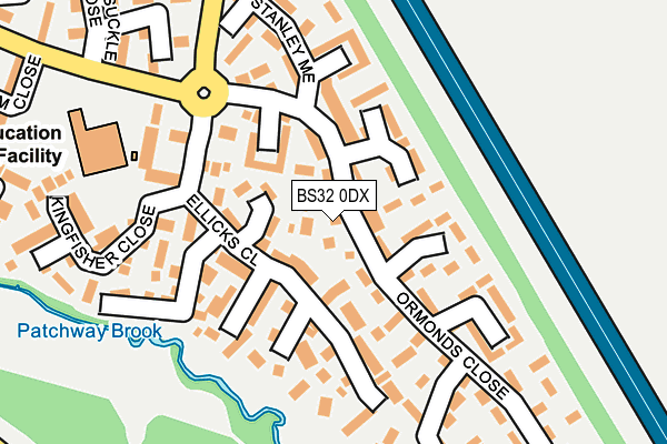 BS32 0DX map - OS OpenMap – Local (Ordnance Survey)
