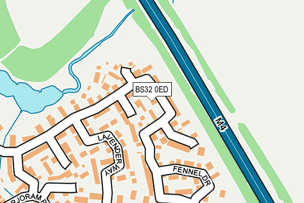 BS32 0ED map - OS OpenMap – Local (Ordnance Survey)