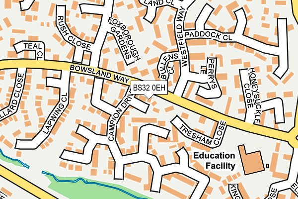 BS32 0EH map - OS OpenMap – Local (Ordnance Survey)