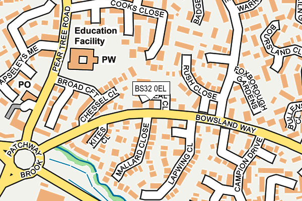 BS32 0EL map - OS OpenMap – Local (Ordnance Survey)