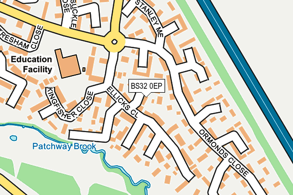 BS32 0EP map - OS OpenMap – Local (Ordnance Survey)