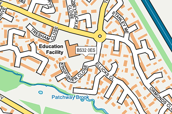 BS32 0ES map - OS OpenMap – Local (Ordnance Survey)