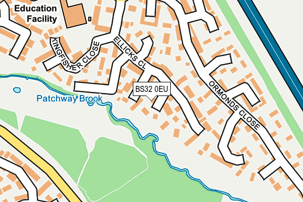 BS32 0EU map - OS OpenMap – Local (Ordnance Survey)