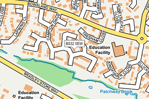 BS32 0EW map - OS OpenMap – Local (Ordnance Survey)