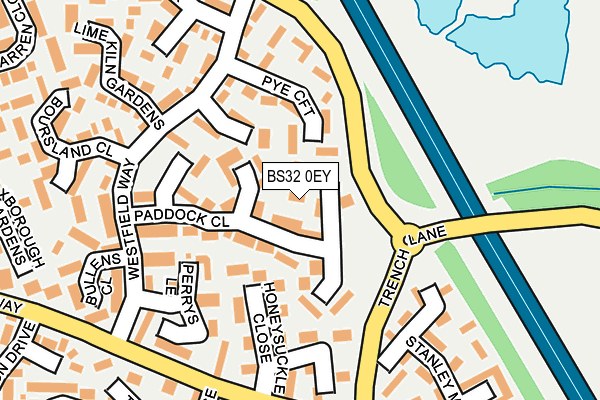 BS32 0EY map - OS OpenMap – Local (Ordnance Survey)