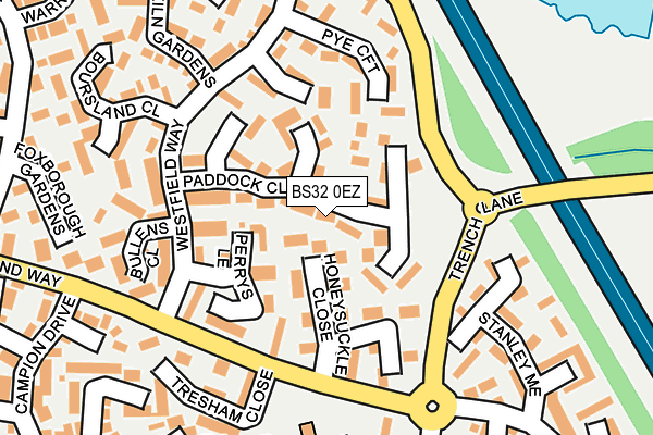BS32 0EZ map - OS OpenMap – Local (Ordnance Survey)