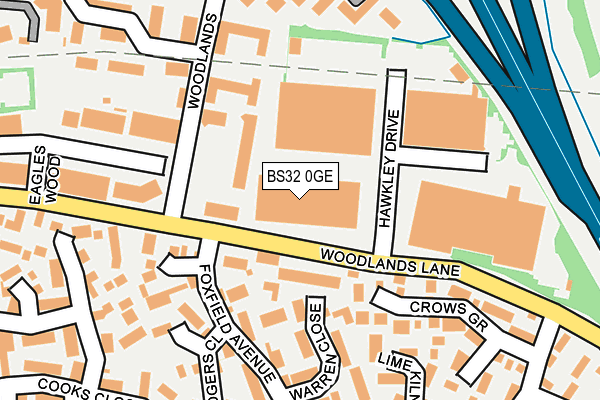 BS32 0GE map - OS OpenMap – Local (Ordnance Survey)