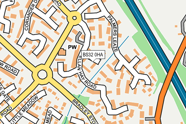 BS32 0HA map - OS OpenMap – Local (Ordnance Survey)