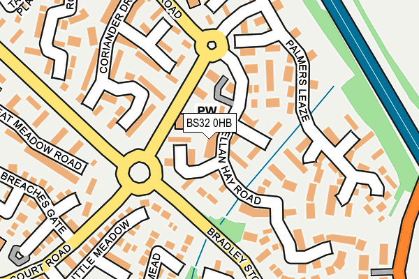 BS32 0HB map - OS OpenMap – Local (Ordnance Survey)