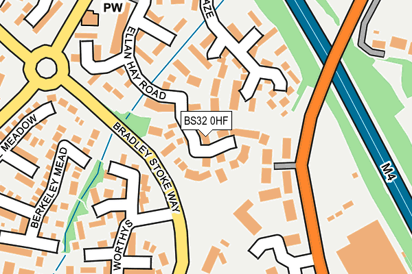 BS32 0HF map - OS OpenMap – Local (Ordnance Survey)