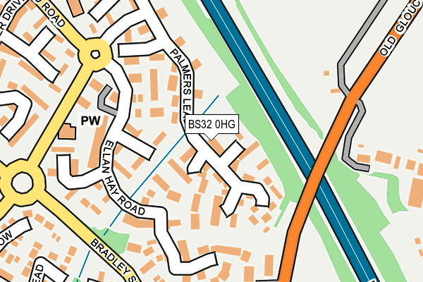 BS32 0HG map - OS OpenMap – Local (Ordnance Survey)