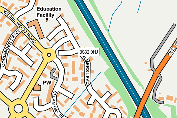 BS32 0HJ map - OS OpenMap – Local (Ordnance Survey)