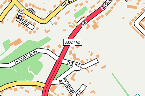 BS32 4AD map - OS OpenMap – Local (Ordnance Survey)