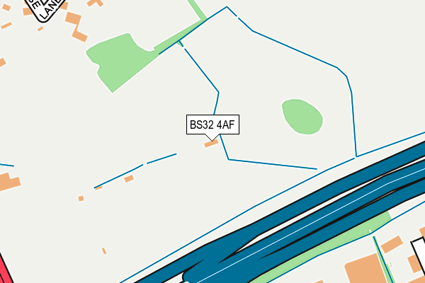 BS32 4AF map - OS OpenMap – Local (Ordnance Survey)