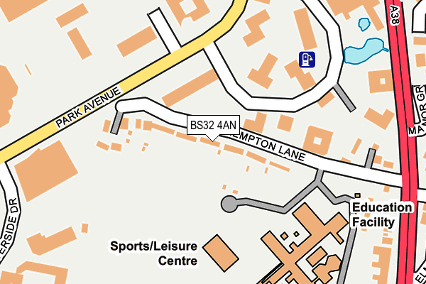 BS32 4AN map - OS OpenMap – Local (Ordnance Survey)