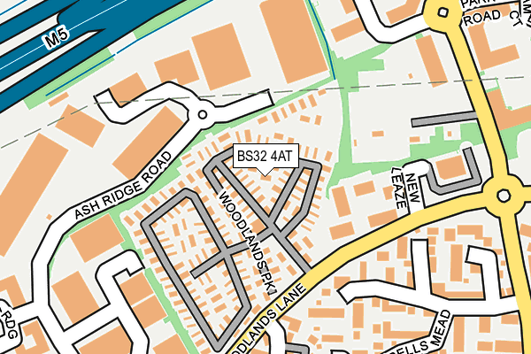 BS32 4AT map - OS OpenMap – Local (Ordnance Survey)