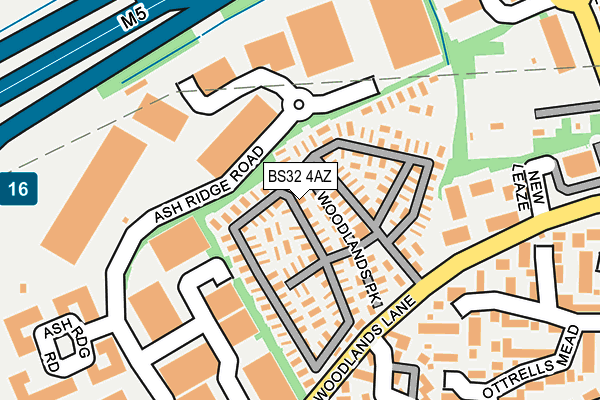 BS32 4AZ map - OS OpenMap – Local (Ordnance Survey)