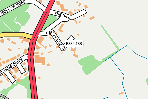 BS32 4BB map - OS OpenMap – Local (Ordnance Survey)