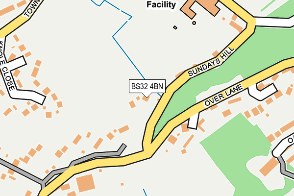 BS32 4BN map - OS OpenMap – Local (Ordnance Survey)