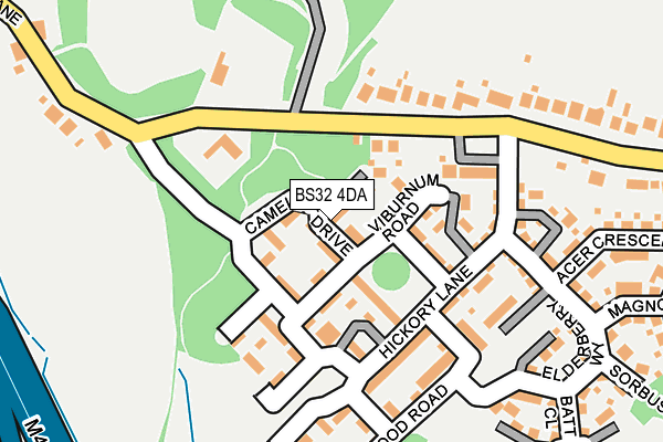 BS32 4DA map - OS OpenMap – Local (Ordnance Survey)