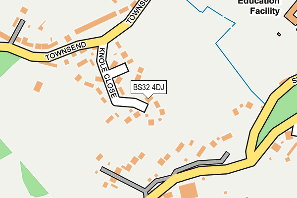 BS32 4DJ map - OS OpenMap – Local (Ordnance Survey)