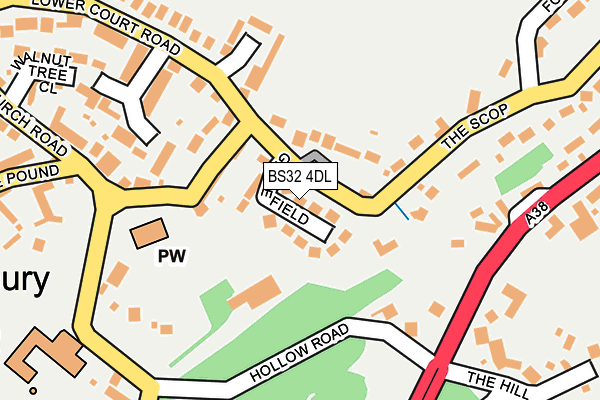 BS32 4DL map - OS OpenMap – Local (Ordnance Survey)