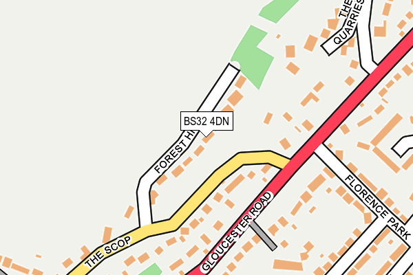 BS32 4DN map - OS OpenMap – Local (Ordnance Survey)