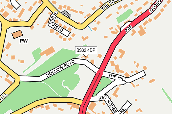 BS32 4DP map - OS OpenMap – Local (Ordnance Survey)
