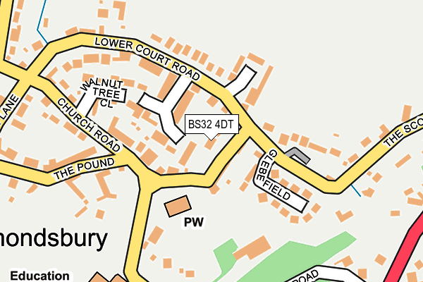 BS32 4DT map - OS OpenMap – Local (Ordnance Survey)
