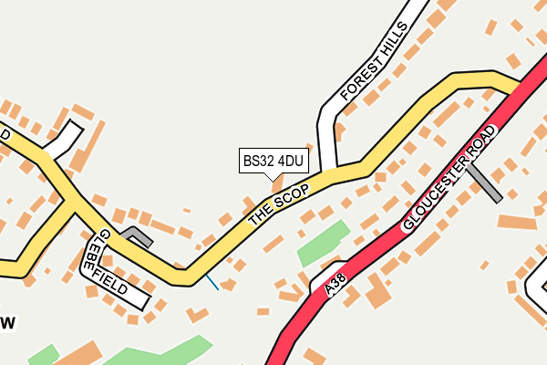 BS32 4DU map - OS OpenMap – Local (Ordnance Survey)